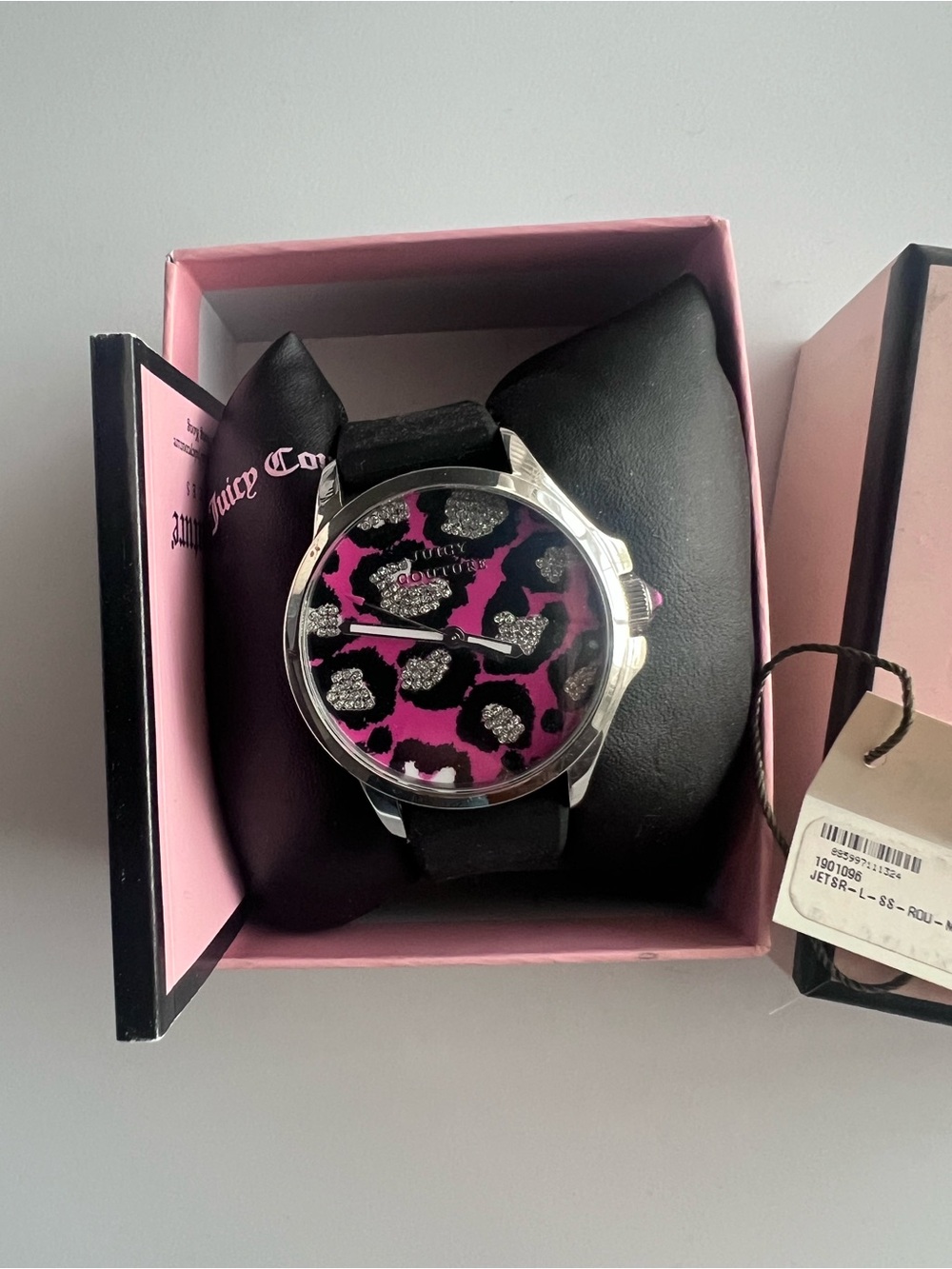 Juicy Couture Pink and Black Branded Packaging Tag - Picture 4 of 5